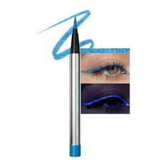 evpct Blue Shimmer Eyeliner UV Neon Gel Eyeliner Pencil Makeup, Rainbow Hallo...