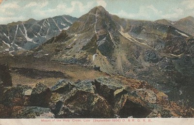 Mount of the Holy Cross Colorado CO Vintage Postcard A 7277