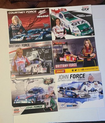 NHRA Drag Racing Memorabilia Autograph Lot