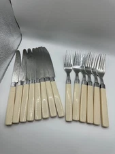 Annova Inox Stainless Steel 29 piece Silverware Cream Handles