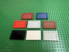 LEGO Tile Modified 4x6 Smooth Plate w Studs on Edges (2 PCS) #6180- Choose Color