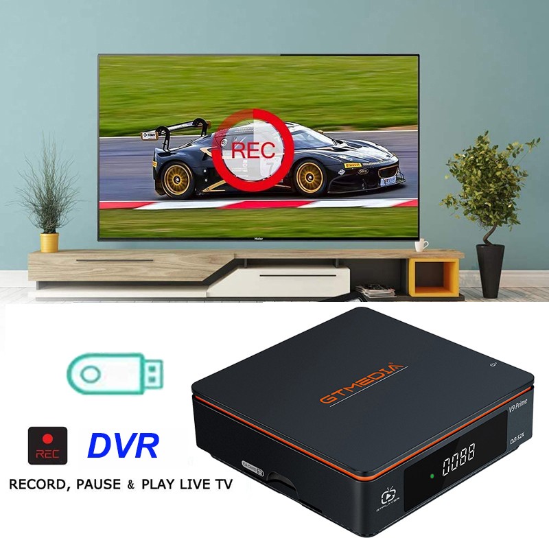 GTMEDIA V9 Prime HD FTA Sat Receiver DVB-S/S2/S2X Satellite H.265 DVR ...