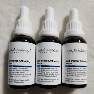 3 Skin Nutrition Botanicals Multi-Peptide Anti-Aging Serum, 1 oz.