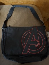 Marvel Avengers Messenger Bag Black Red Logo