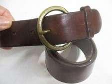 GAP Brown Leather Belt Brass Buckle Womens Sz M