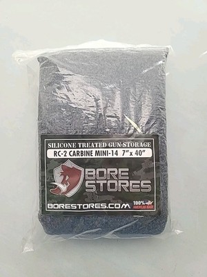 Bore-Stores RC-2 Carbine Mini-14 / 7×40 Soft Silicone Treated Gun Storage Case 
