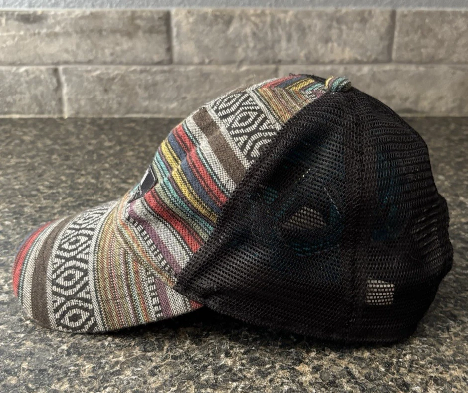 BEAUTIFUL GIANT GEOMETRIC AZTEX PRINT MULTI-COLORED ADJUSTABLE SNAPBACK HAT CAP  - Image 2 of 4