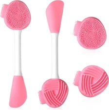2Pcs Silicone Face Scrubber, Exfoliating Facial Cleansing Brush Silicone & Face 