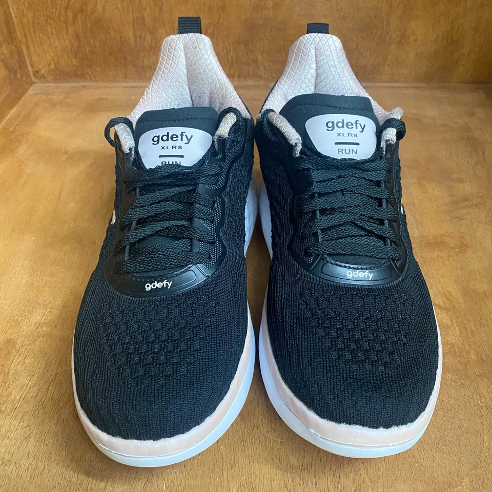 GDEFY XLR8 Mujer Talla 9 Negro Rosa Gravity Defyer Atlético Cómodo Zapatos para Correr Foto 3 de 4