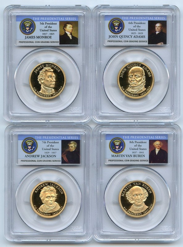 2008 S Presidential Dollar Set PCGS PR69DCAM
