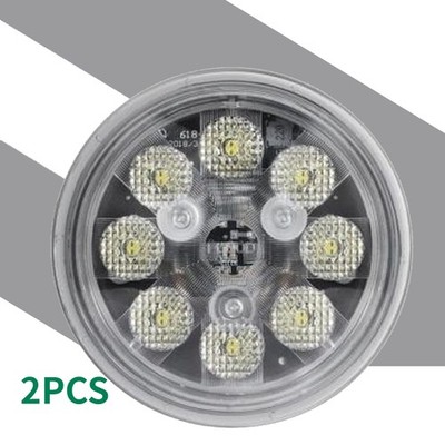 2x round LED Flood Scheinwerfer für bobcat skid steer 641 642 643 645 RH LH