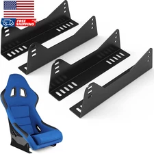 Universal Bucket Seat Mounting Bracket Kit (4-Pack) - Heavy Duty L-Shape Side...