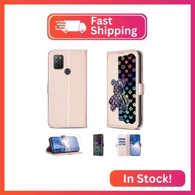 Case Compatible for HTC Wildfire E2 Play Phone Case Flip Stand Cover [with Tempe