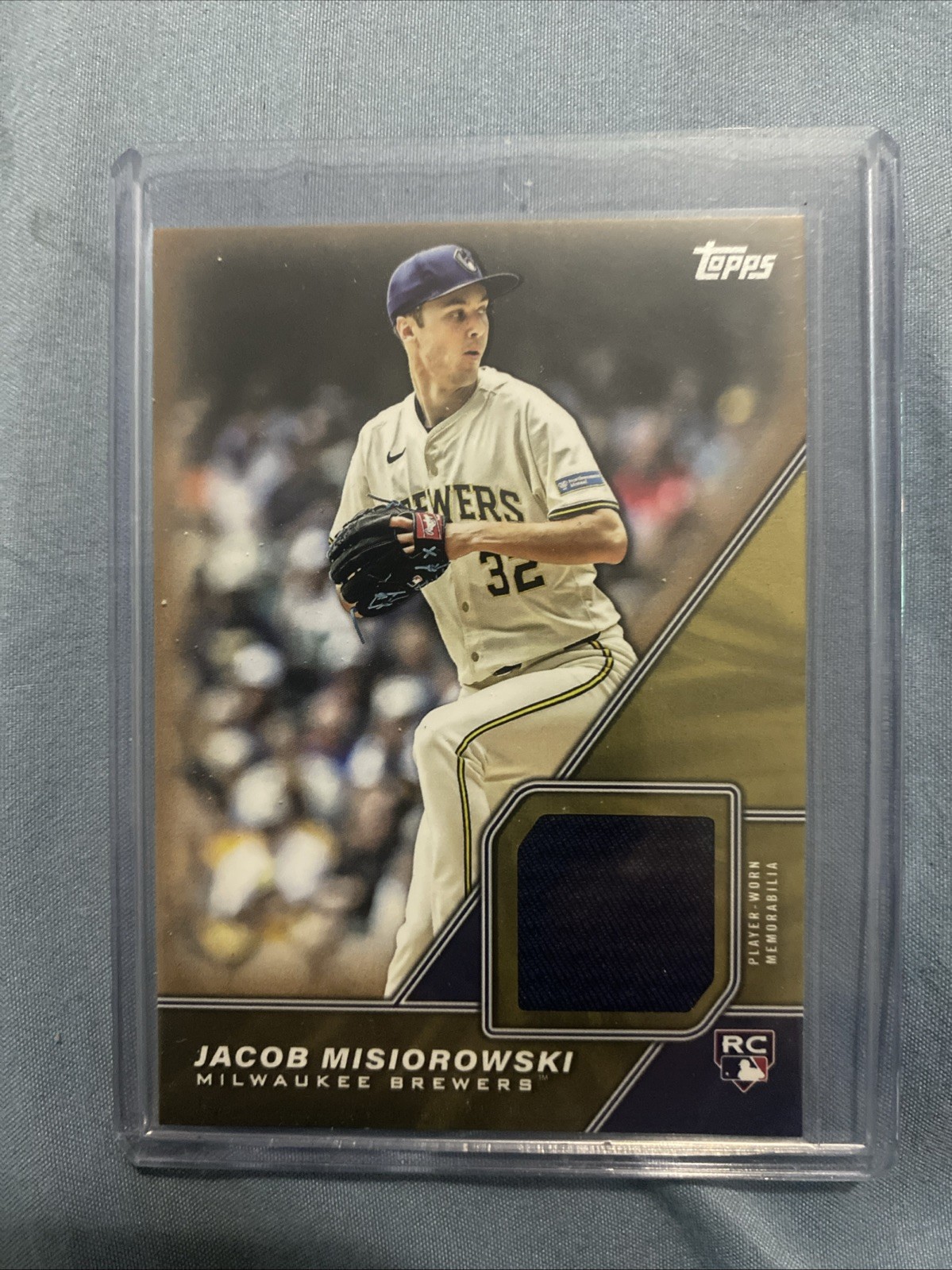 2026 Topps Series 1: Jacob Misiorowski Major League Material Relic : Gold 08/50