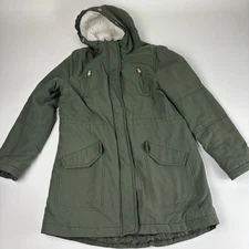American Eagle Outfitters Olive Green Parka Coat Barn Jacket Size Women’s Medium
