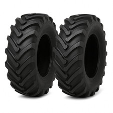🌾justubes 23.1x30 Tractor Tires R1 Lug Heavy Duty Skidder 2 Tires + 2 Tubes🚜