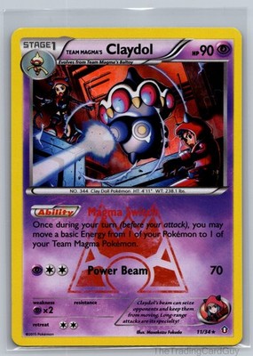 Team Magma's Claydol Holo Rare Double Crisis Holo 11/34 NM