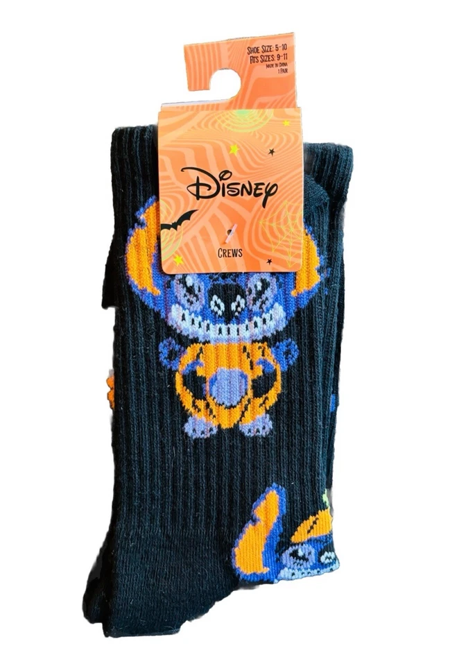 Disney Stitch Halloween 6-Pack Hair Clips, Pumpkin Stitch Socks & Washi Roll Set - Image 4 of 4