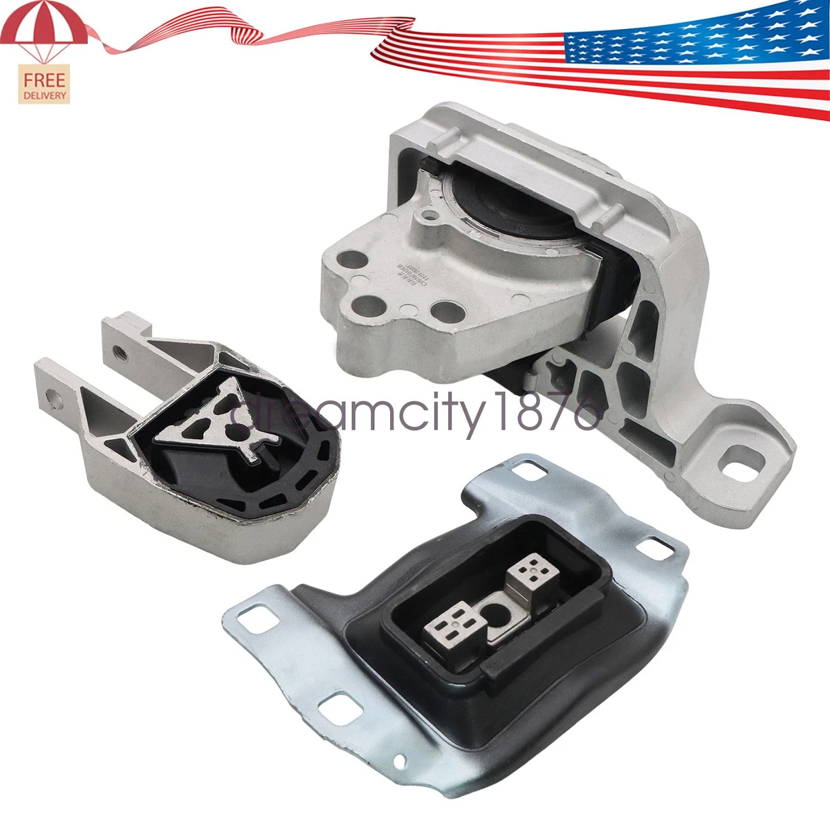 BRTEC 3PCS Engine Motor Mount & Automatic Transmission Mount Set Compatible for BRTEC 3PCS Engine Motor Mount & Automatic Transmission Mount Set Compatible for