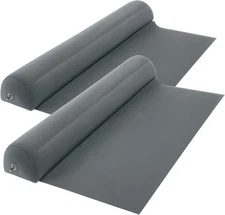 Lilian&Gema 2-Pack Inflatable Bed Rails for Toddlers, Non-Slip Soft Grey 