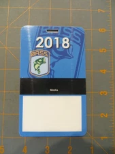 B.A.S.S. 2018 Media Credential Badge - 3 x 5 inch