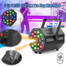 UKING 1000W LED Smoke Fog Machine Stage Lighting Effect Disco Party Halloween