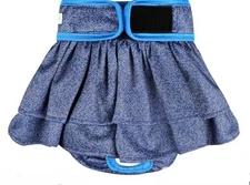 wegreeco SizeMedium Washable Reusbale Adjustable Absorbent Dog Diapers w Ruffles