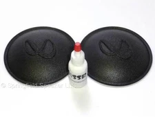 Infinity 4.375" (4 3/8") Logo Dust Cap kit with Adhesive - 2 Pack