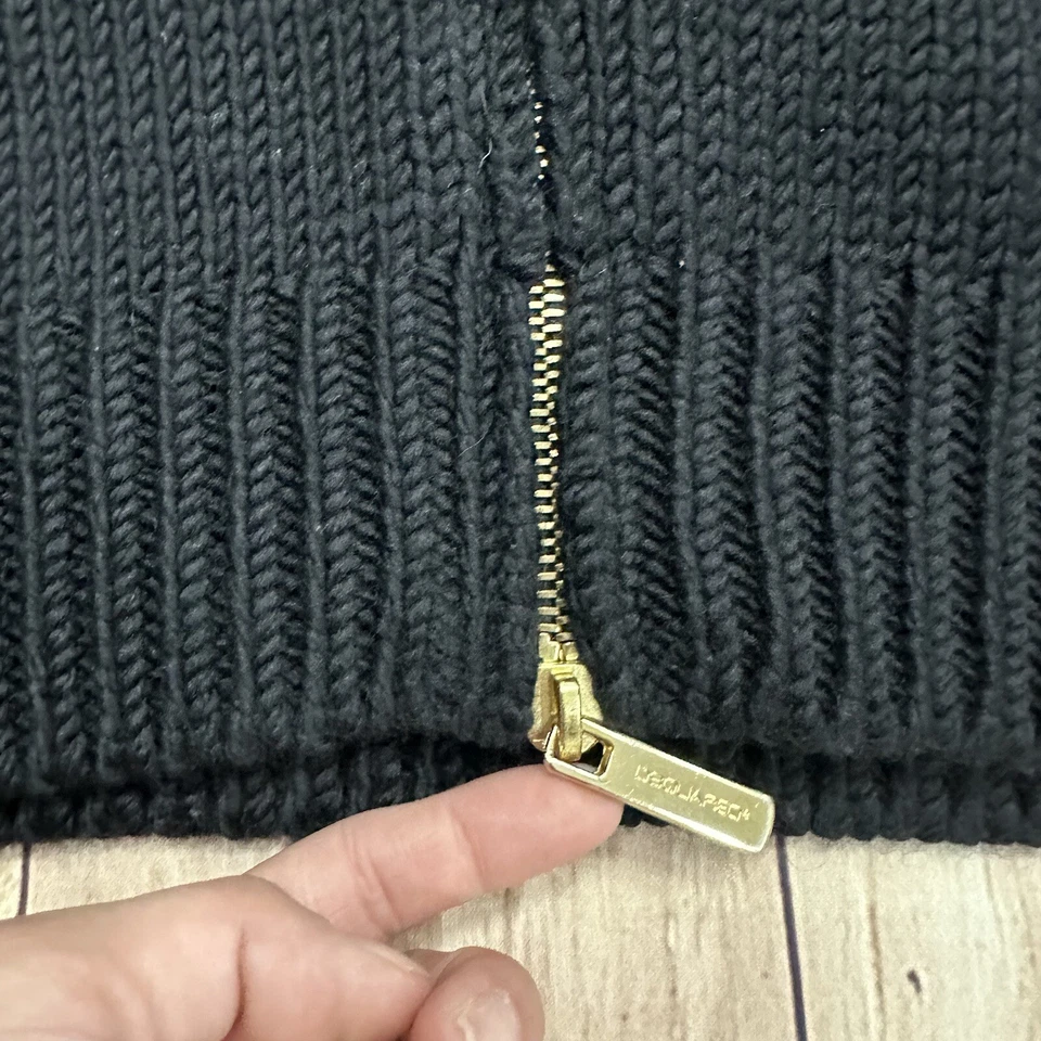 Dsquared2 Black 100% Wool Sweater Cardigan Full Zip Mens Size Large/XL - Image 4 of 4