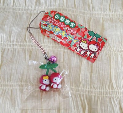 Sanrio Hello Kitty Gotochi Local Charm Strap Cherry Yamagata