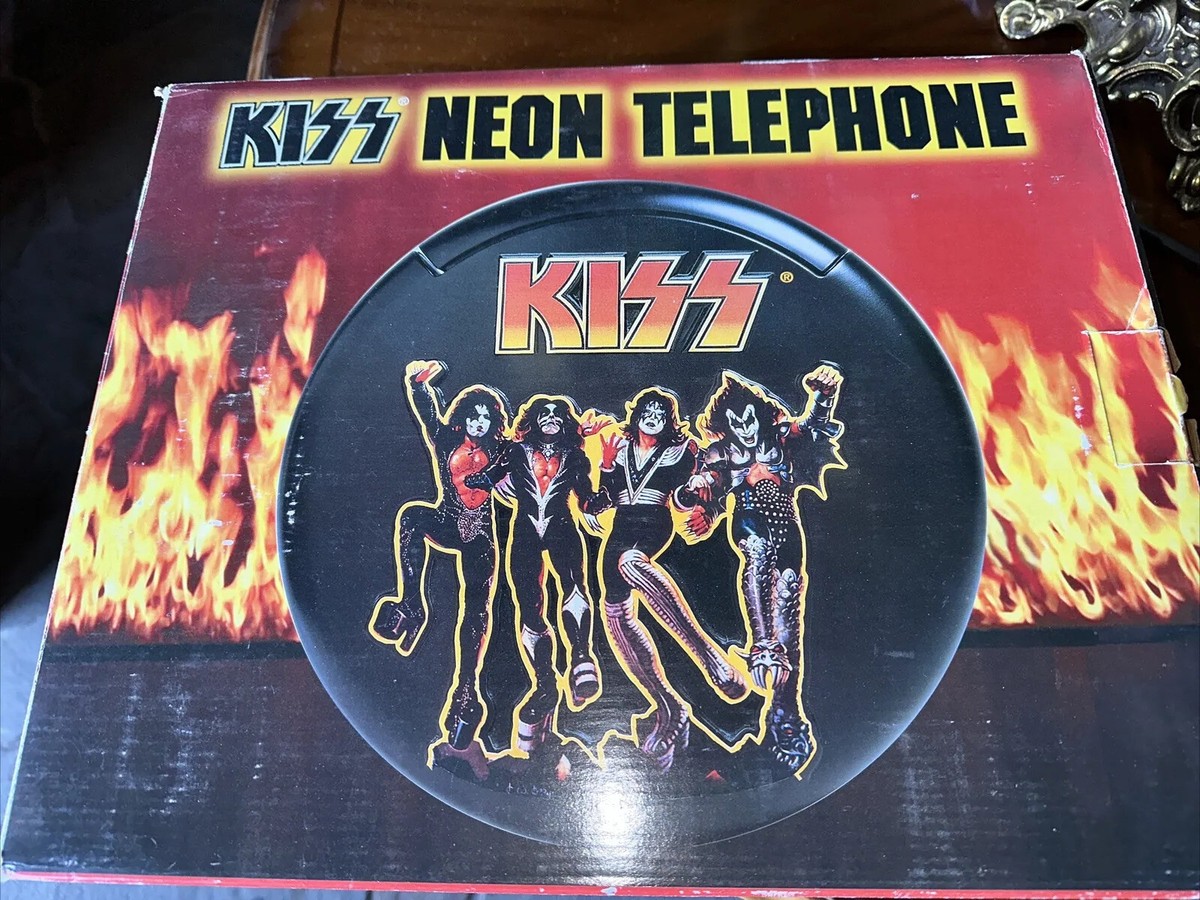 Kiss Neon Telephone Spencer's Gifts 1998 Destroyer | eBay