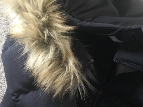 YOURS CURVE SIZE 22/24 BLACK JACKET/COAT PARKA STYLE QUILTED DETACH FUR COLLAR - Picture 11 of 12