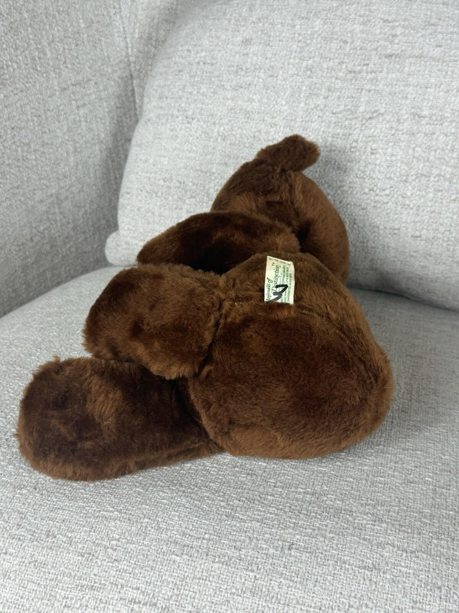 Vintage Knickerbocker Animals of Distinction Dark Brown Teddy Bear