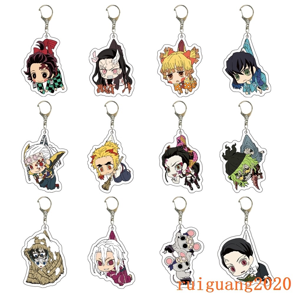 20点　鬼滅の刃 ご当地キーホルダー　demon slayer kimetsu Demon Slayer: Kimetsu no Yaiba Anime Pendant Key Chain Bags