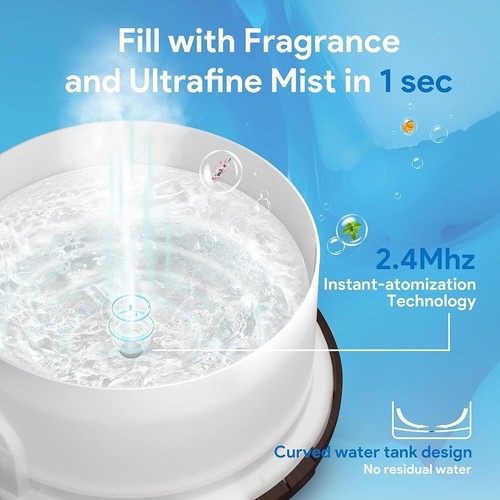 500ml Essential Oil Diffuser –5-in-1 Ultrasonic Humidifier with Timer & Auto-Off - Picture 10 of 58