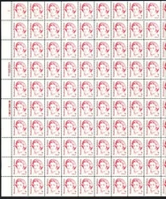 #1850 ABRAHAM BALDWIN MINT SHEET.  F-VF NH. BCV $32.50