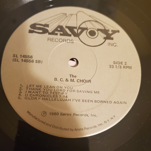 BC&M Mass Choir God Will Provide Vinyl LP NM Savoy 1990 Savoy Church Gospel - Picture 6 of 8