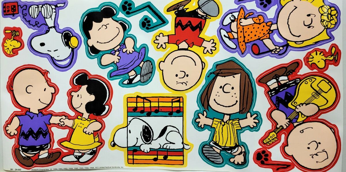 Vintage PEANUTS Snoopy Tunes Wallpaper Border with 40 Wall Vintage PEANUTS Snoopy Tunes Wallpaper Border with 40 Wall