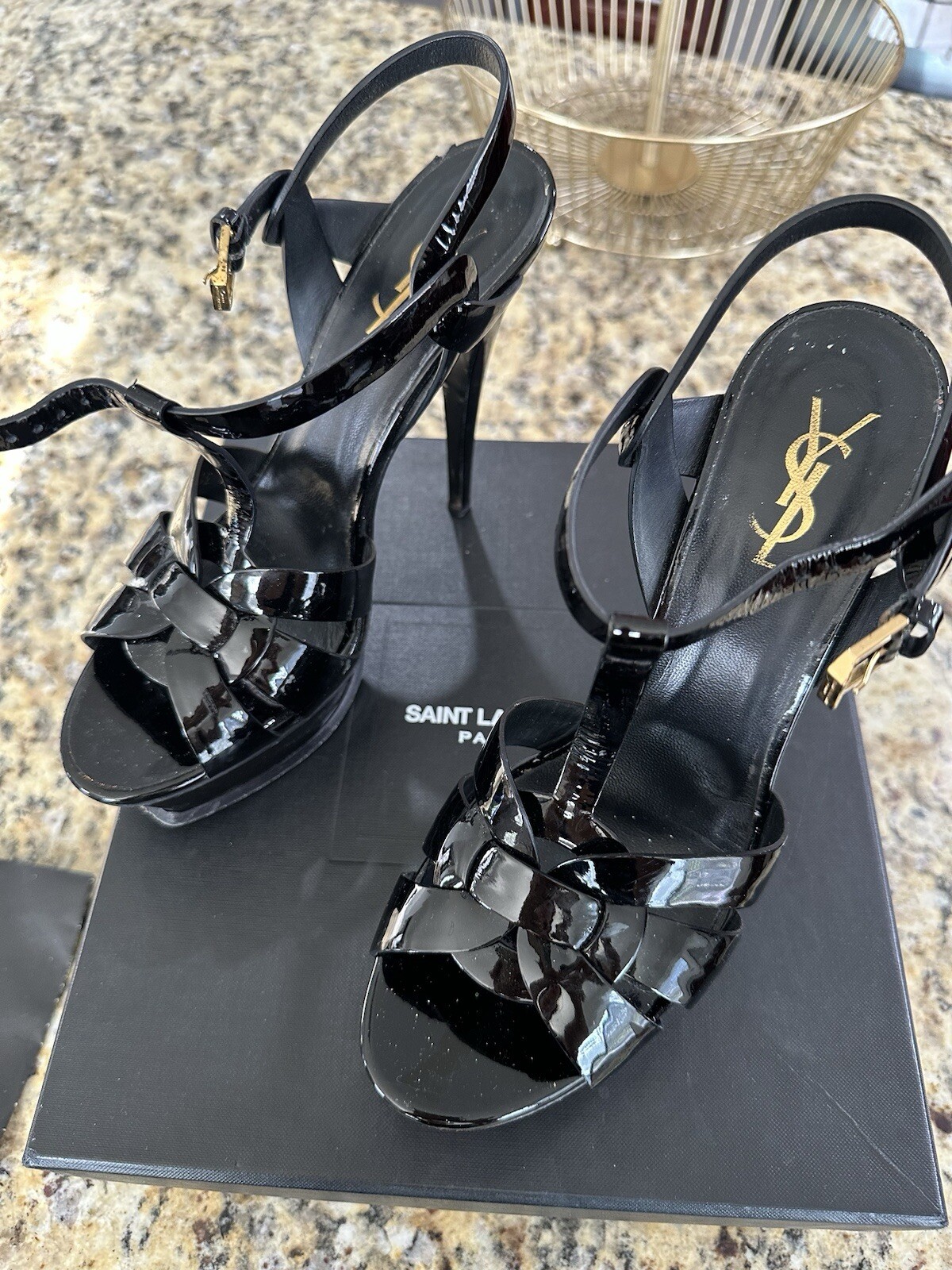 SAINT LAURENT sandali omaggio ysl taglia 39 5