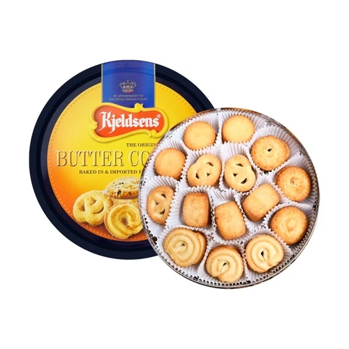 Butter Cookies 454g 1 lb. Tin Kjeldsens The Original Danish select discount