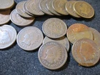 1894 1/2 ROLL INDIAN CENT 25 COINS GOOD    XS