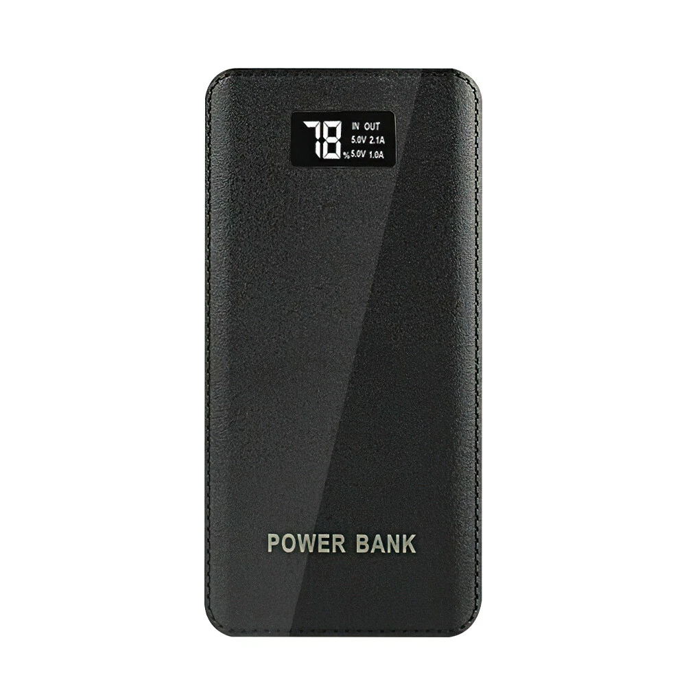 10000mAh LCD Power Bank with 4 USB Ports Fast Charging