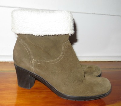 clarks bendables boots suede