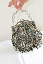 NEW LOW PRICE Fabulous Olive green beaded/sequin evening bag BNWOT