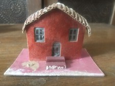 Putz Christmas House, Christmas Village, Cardboard House Vintage Made in USA