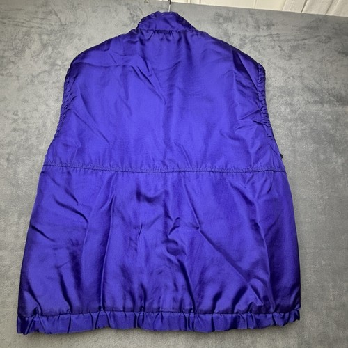 Windbreaker Men’s Purple Vest Full Zip Cargo Pockets Gropcore - Picture 4 of 6