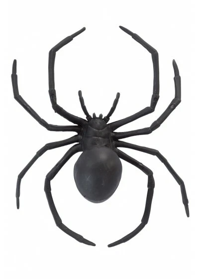 Large Fake Black Widow Spider Halloween Prop Party Decoration