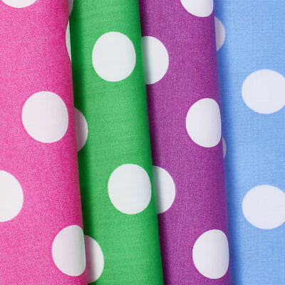Polka Dot Large Printed Fabric 100% Cotton 58/60'' Wide Sold By The Yard
