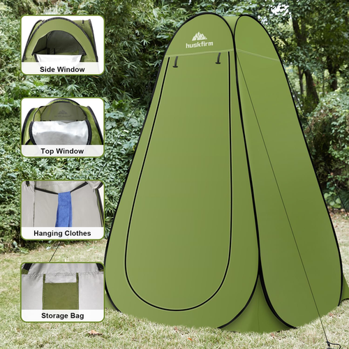 Portable Toilet Kit for Adults, Pop up Privacy Tent, Stainless Steel Portable Ca - 第 5/6 張圖片