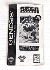 NFL 95 Football 1995 Sega Genesis Game Instruction Manual Only 